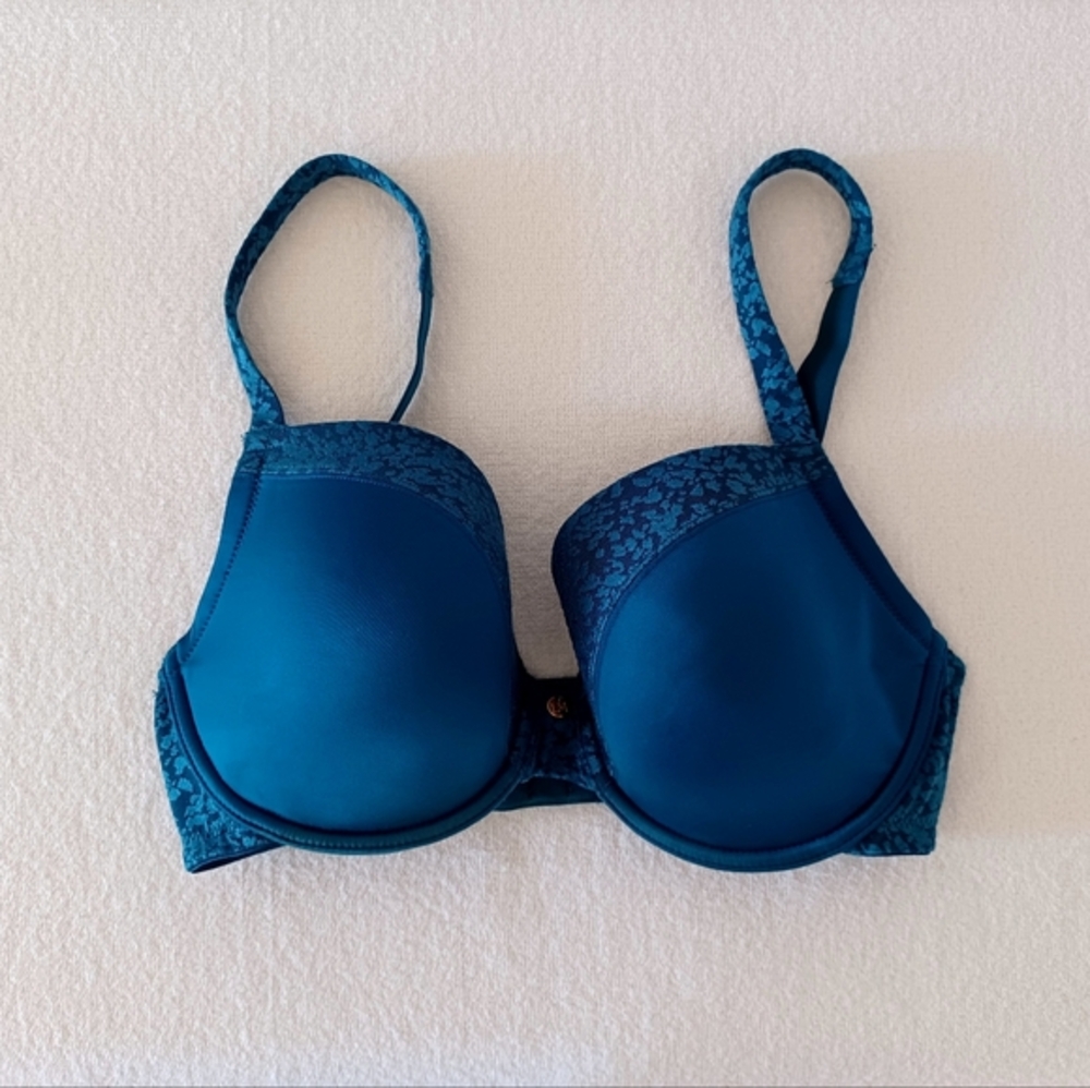 Le Mystere Teal Blue Underwire T-Shirt Bra